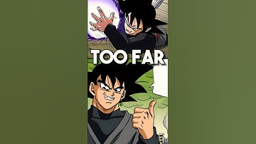 Goku Black Needed A Violation For This smh #shorts #dragonballsuper