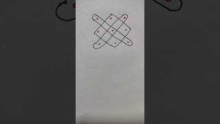 3x3 Grid Sikku Muggu | Straight Line Kolam| 9 Dots Easy | MuggulaAdda #shorts #3x3muggu #muggulaadda