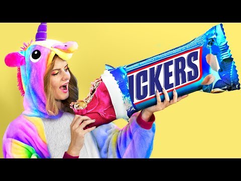 6-diy-giant-unicorn-candy-vs-miniature-candy-/-amazing-unicorn-dessert-recipes