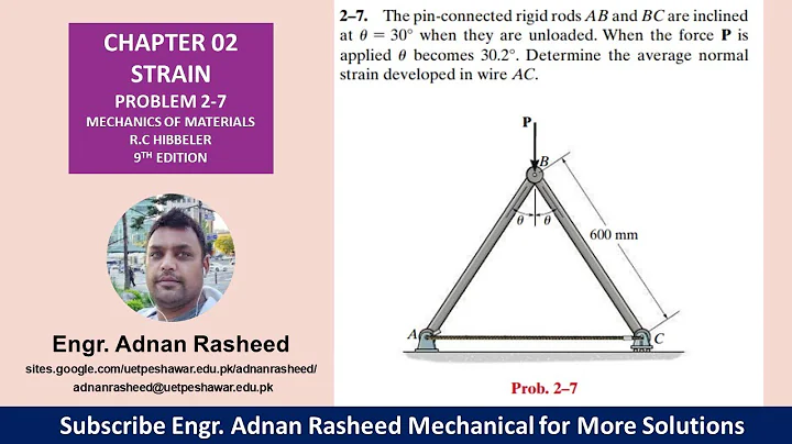 2-7| Chapter 2 | Strain | Mechanics of Materials by R.C Hibbeler| - DayDayNews