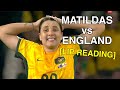 Matildas vs england lip reading