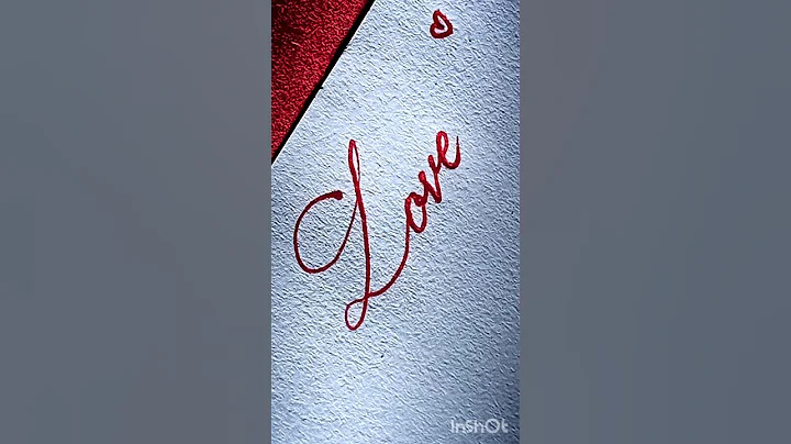 Satisfying & Relaxing Cursive by Gel Pen | Writing 'Love' in Beautiful Handwriting