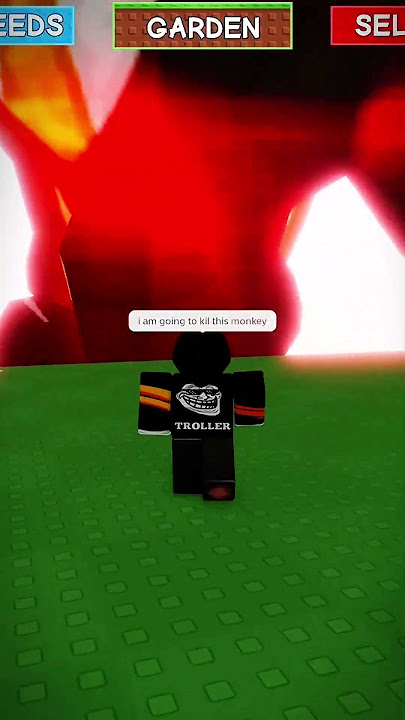 I’m Gonna Kill the Monkey! ☠️ Grow. A Garden #shorts #roblox #growagarden
