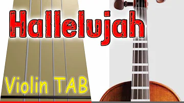 Hallelujah - Violin - Play Along Tab Tutorial