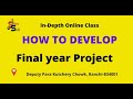 How to Develop Final year Project B-TECH CSE, BCA ,MCA | @CodeWithHarry @P_H_P #php #html #html
