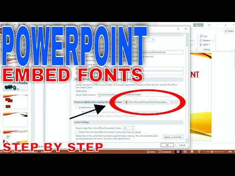 ✅ How To Embed Fonts In PowerPoint 🔴