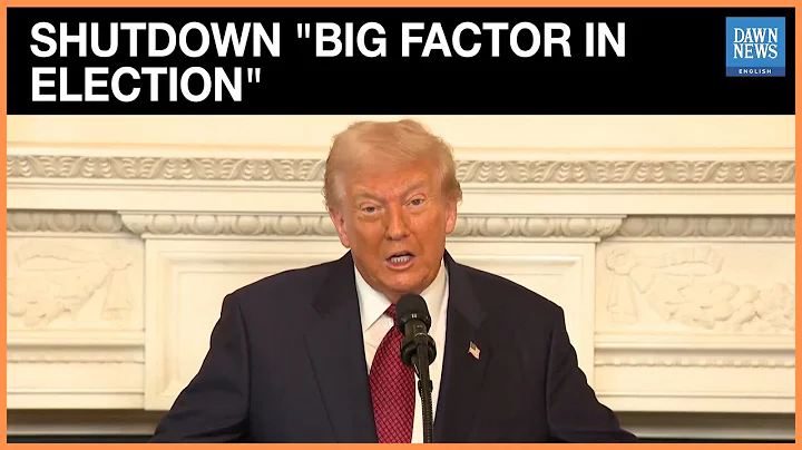 Trump Says Shutdown Was a "Big Factor in Election" | Dawn News English