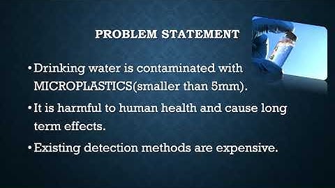 Development of sensor for detection of microplastics 