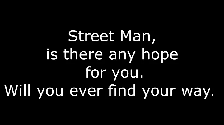 Street Man- written by Karen P Ouellette, Kay Howl...