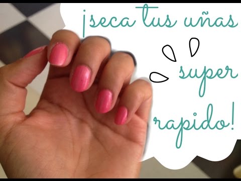 Video: 4 formas de secar rápidamente las uñas pintadas