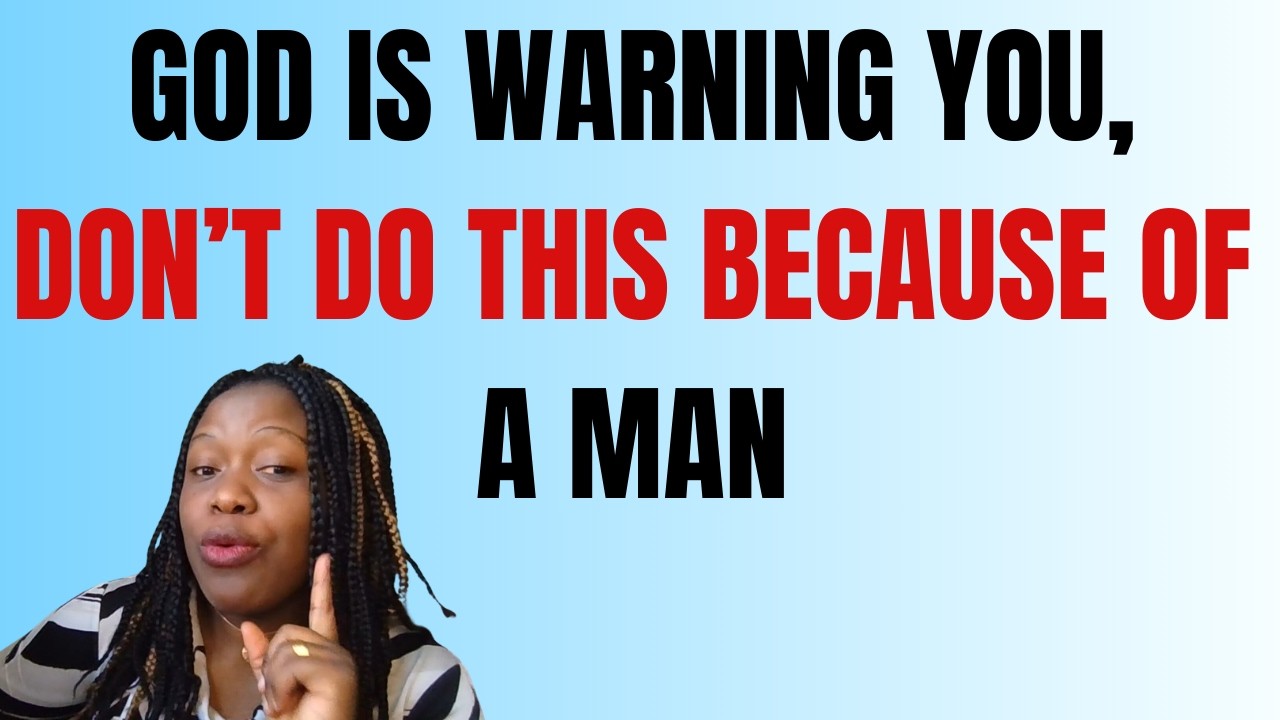 God sent this to stop you.