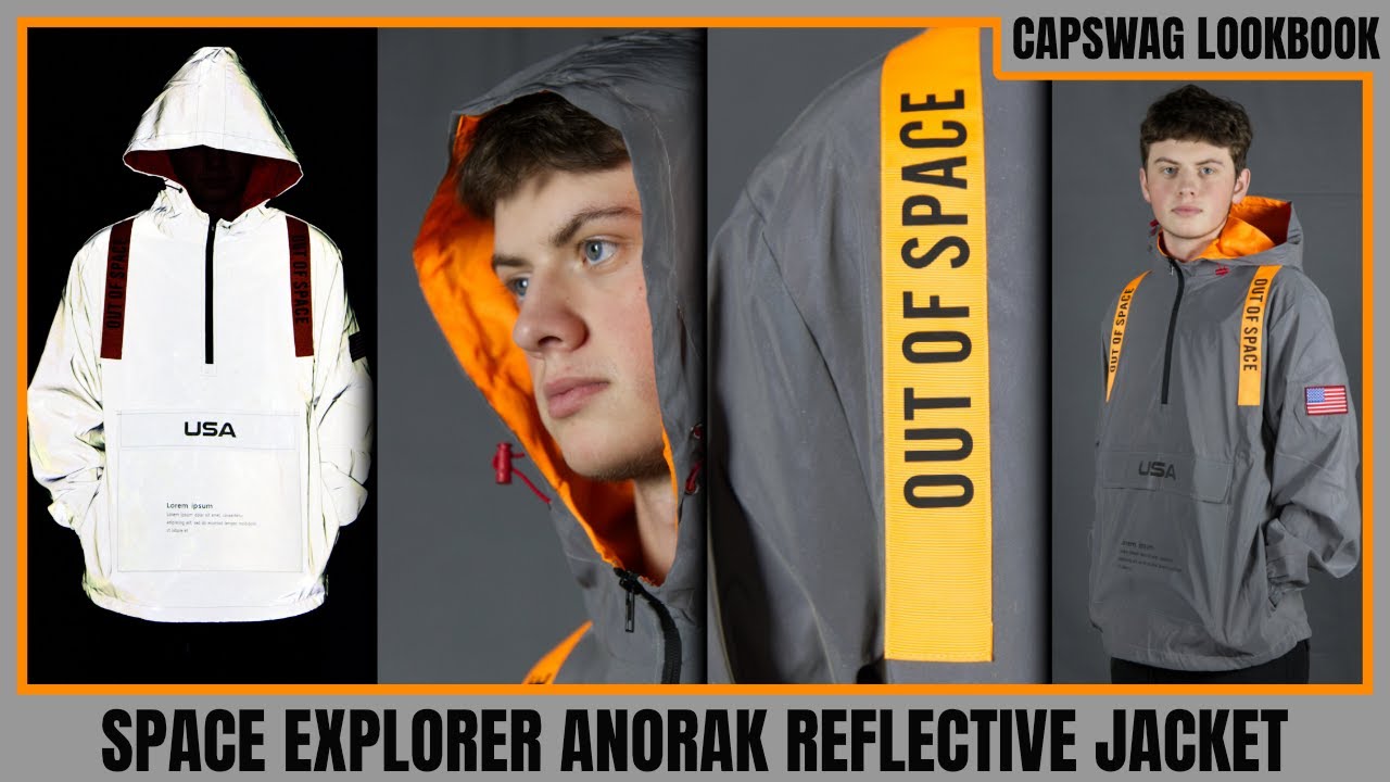 3M Jacket | Mens Reflective Jacket | Reflective Space Windbreaker | Space Explorer Windbreaker