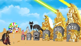 Returning From The Dead: GOD Godzilla & KONG , SHIN GODZILLA - Rotation Luck FUNNY CARTOON