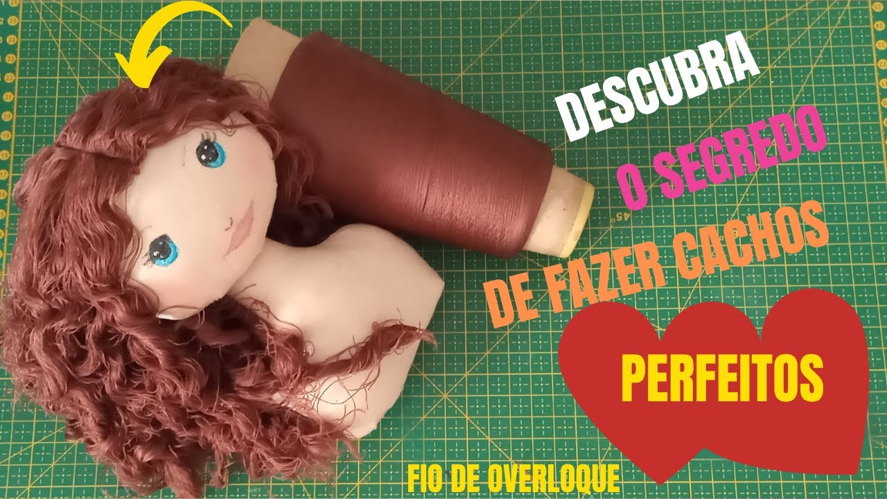 DESCUBRA O SEGREDO DE FAZER CACHOS PERFEITOS UTILIZANDO FIO DE OVERLOQUE