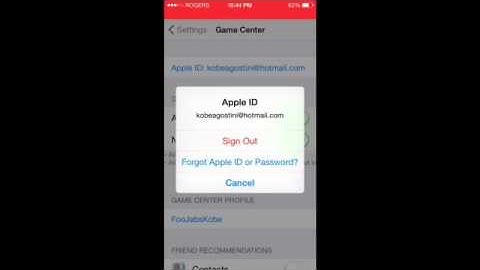 How To Sign Out Of Gamecenter On IOS 8