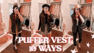 10 Puffer Vest Outfit Ideas + My 1K Giveaway