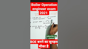 BOE examination 2021