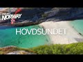 Coucher de soleil  randonne jusqu la plage de hovdsanden  projet norvge par continentrunner