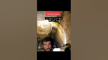 سجن صيدنايا لحظه خروج معتقل من تحت الارض 