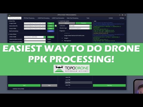 How to Process Drone PPK Flights using TopoDrone Software