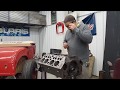 BUILDING THE ULTIMATE FORD FLATHEAD ( drilling holes for the lifters)