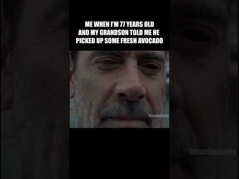 Fresh Avocado Smiling Negan Meme Shorts Thewalkingdead