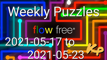 Flow Free - Weekly Puzzles - Amoeba Challenge - 2021-05-17 to 2021-05-23 - May 17th to 23rd 2021