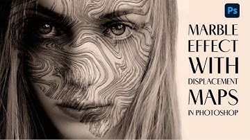 create marble effect with displacement maps in photoshop | photoshop tutorial