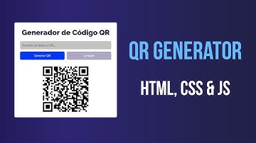 Crea tu Propio GENERADOR DE CODIGO QR con HTML, CSS y JavaScript 🔥