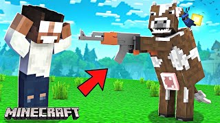 Minecraft, But I CAN TURN MOBS INTO WEAPONS!!!