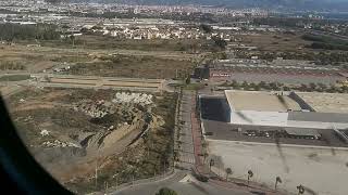 Malaga Airport landing