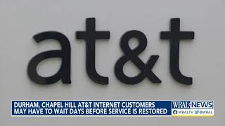 Durham, Chapel Hill AT&T customers may have to wait days before service is restored