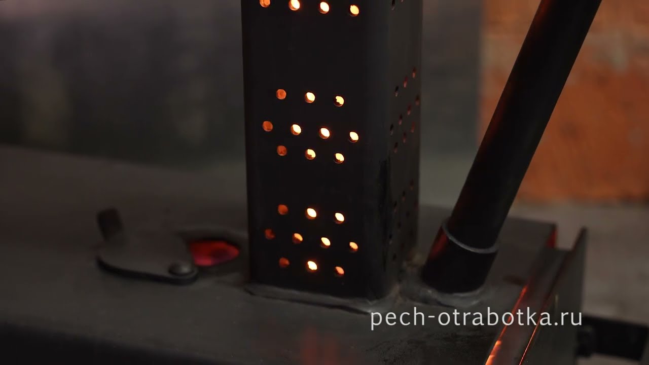 Печь на отработке Тепловед. Отопление гаража