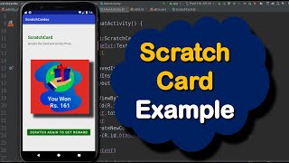 how to create/make digital ScratchCard/ScratchView in android || Android ScratchView\ScratchCard screenshot 4