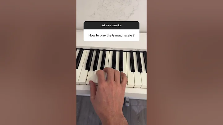 How to play G Major Scale on piano