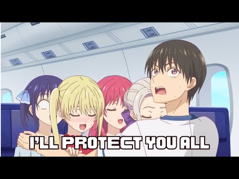 Naoya On Plane With His Girlfriends Kanojo Mo Kanojo Season 2 Ep 9