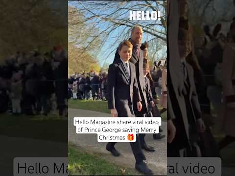نشرت مجلة هيلو للتو هذا الفيديو الذي انتشر بسرعة البرق للأمير جورج وهو يقول عيد ميلاد مجيد 