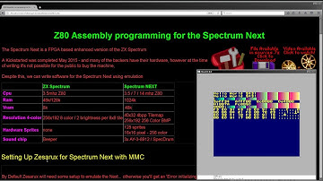 Spectrum NEXT programming introduction - Z80 Assembly