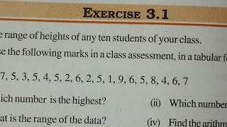 Class 7 Maths Chapter 2 l NCERT EXERCISE-3.1 l Data Handling l CBSE Board l Solution l 7th