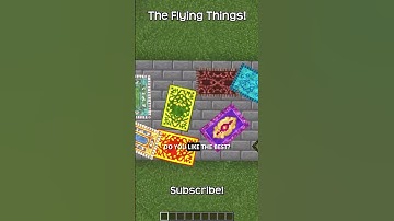 How To Craft A Flying Carpet In Minecraft?!