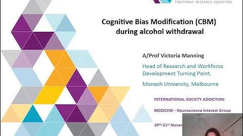 Victoria Manning— Cognitive Bias Modification for the Treatment of Alcohol Use Disorder