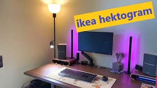 Ikea hektogram floor uplighter / reading lamp - YouTube