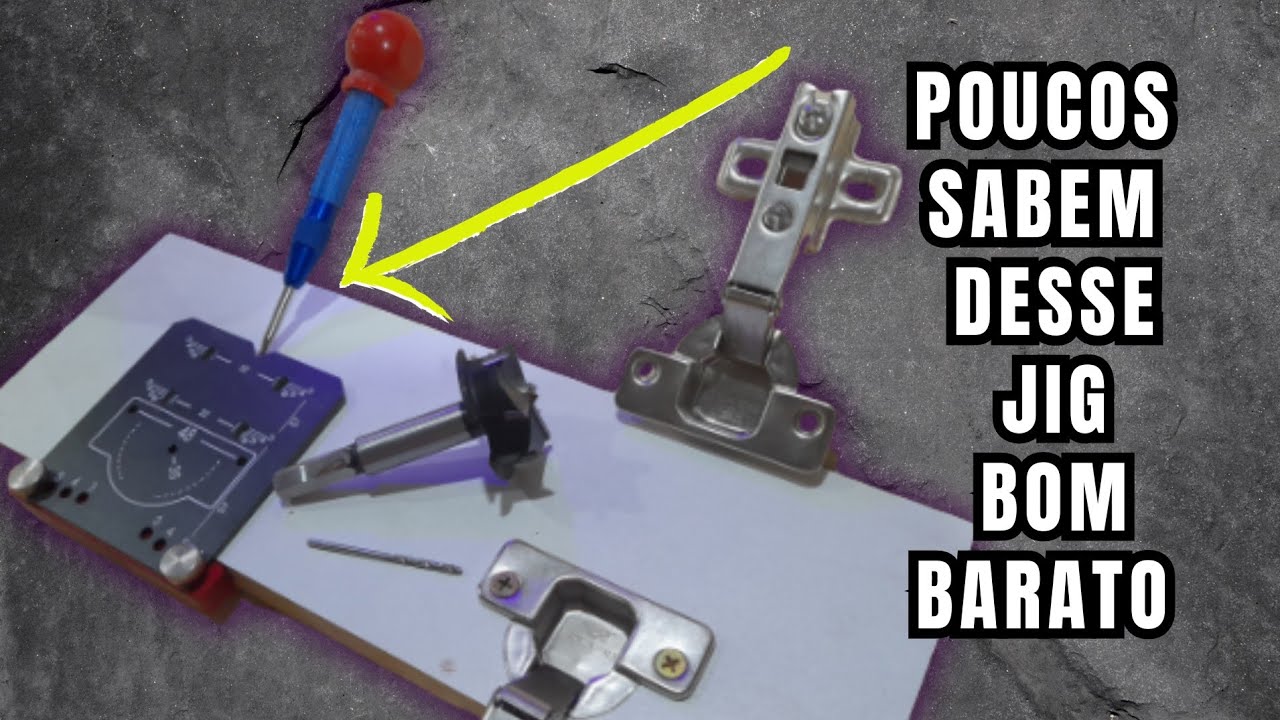 Testando o Gabarito para Dobradiças Caneco Melhor Custo Benefício_ Eficiente e preço Acessível