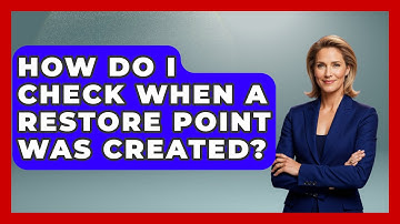 How Do I Check When A Restore Point Was Created? - The Hardware Hub