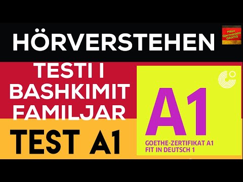 Hörverstehen Deutsch - Übungen zum Hörverstehen A1I Degjim kuptim - Ushtrime të dëgjim kuptimi A1