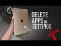 How to Delete Apps on iPad in Settings (tutorial)