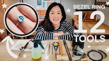 Making a bezel-set ring with only 12 tools! Metalsmithing process, tips, & what tools I use.