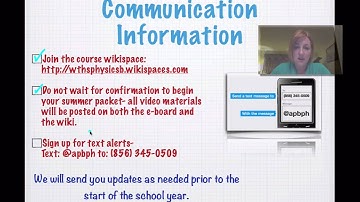 AP Physics B Summer Assignment Introduction