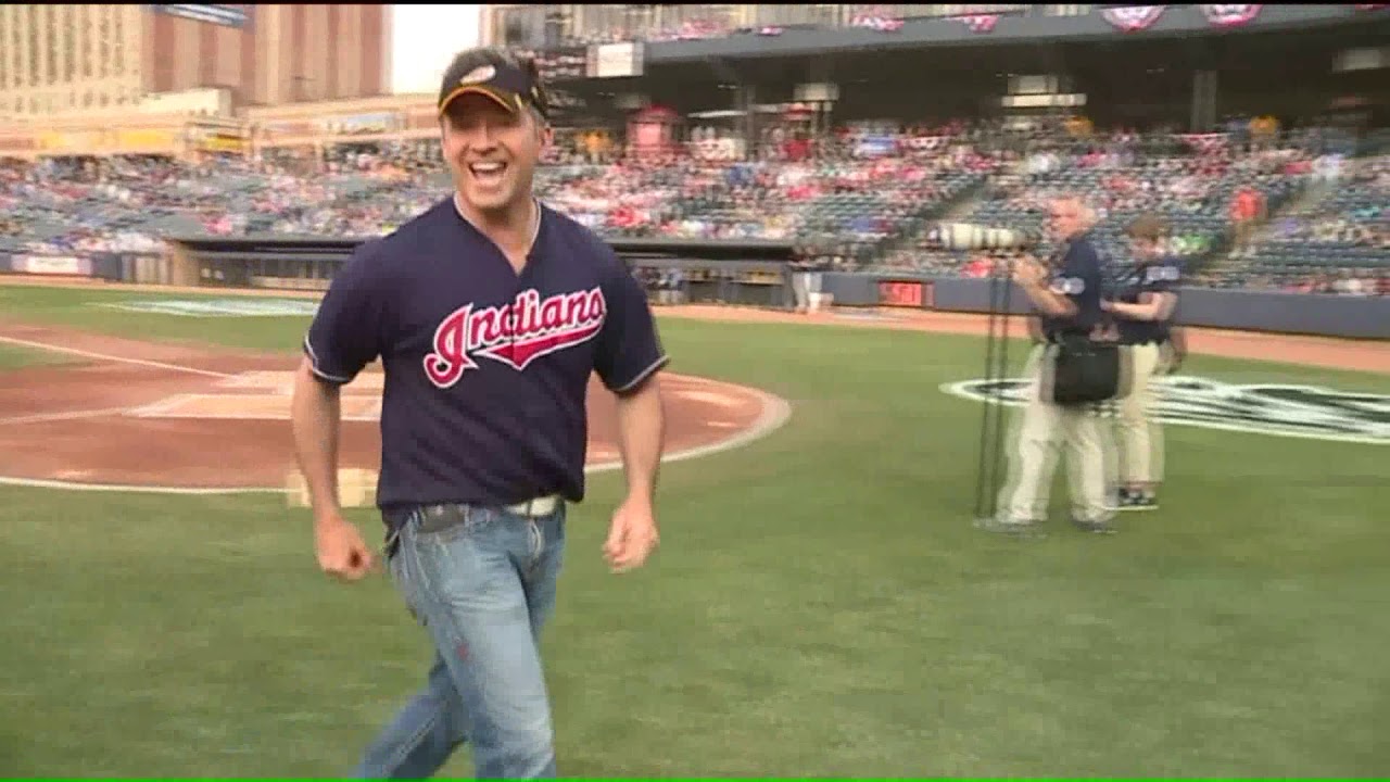 Gabe throws out first pitch at Akron Rubber Ducks home opener YouTube