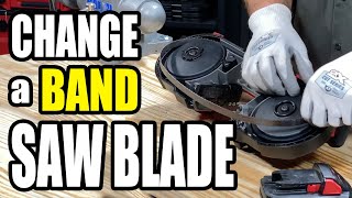 how to change a bandsaw blade | easy steps